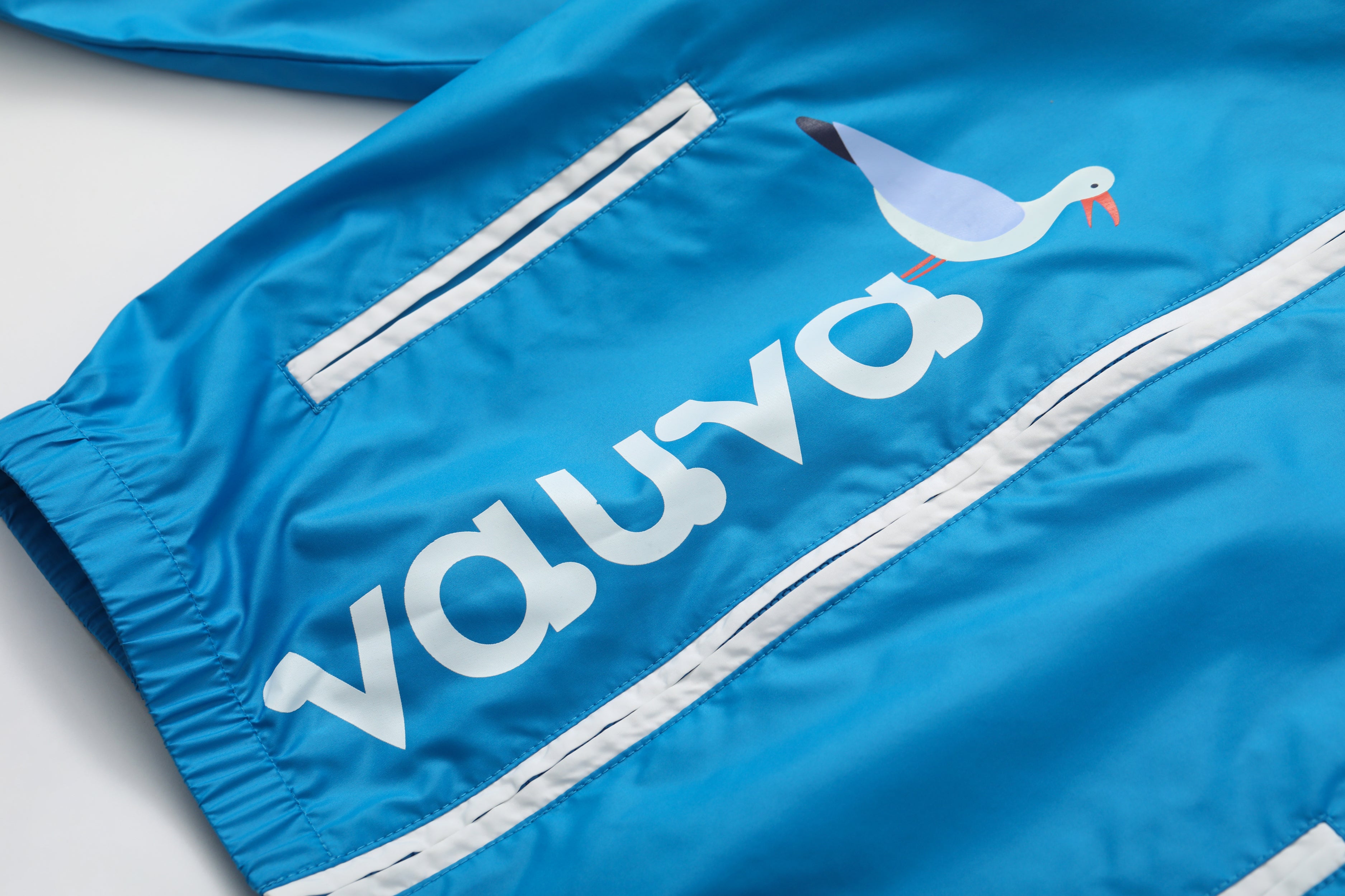 VAUVA Vauva SS24 - Toddler Vauva Logo Print UV Protection Jacket - Blue Coat & Jacket