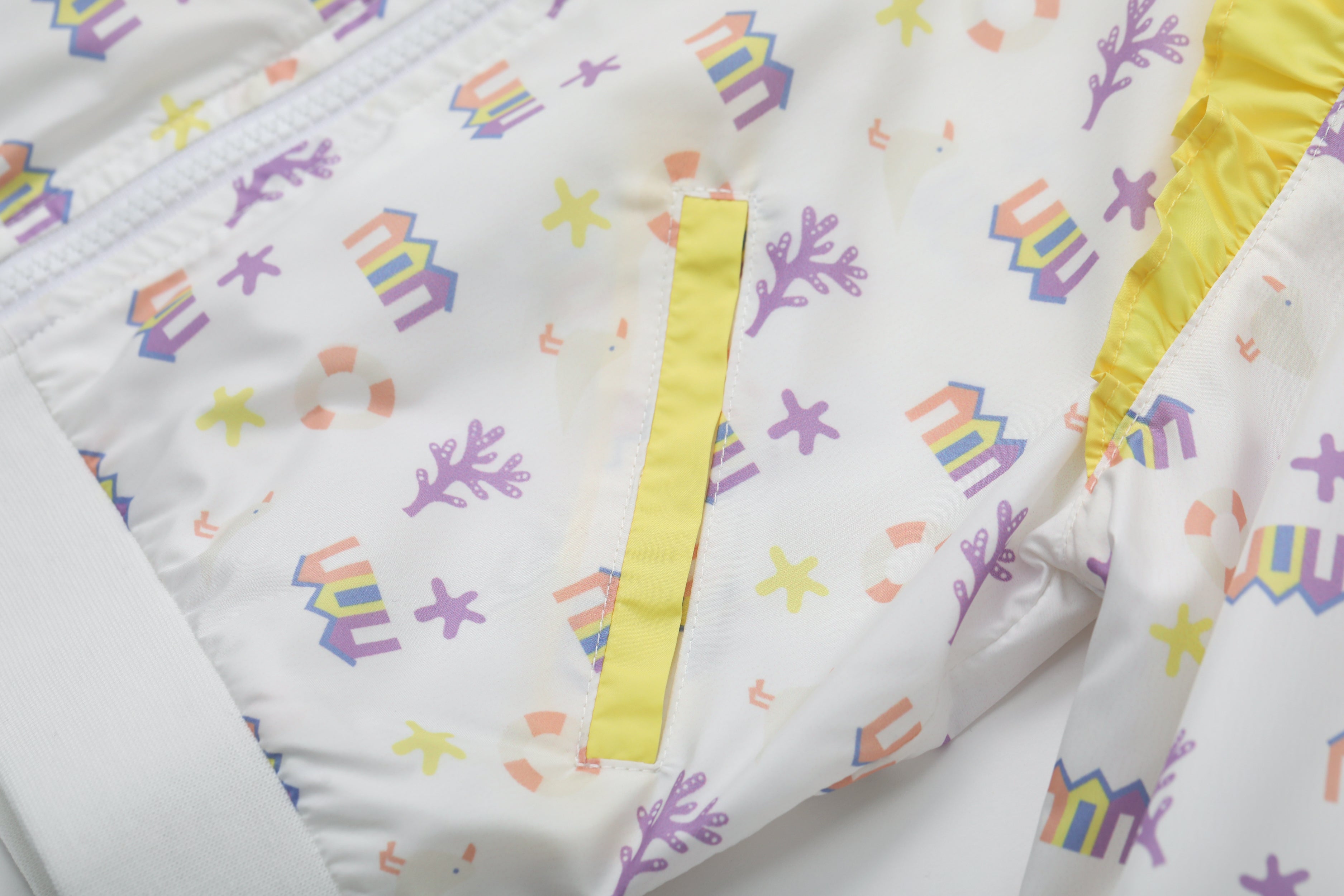 VAUVA Vauva SS24 - Girl All Over Print Jacket - White Coat & Jacket