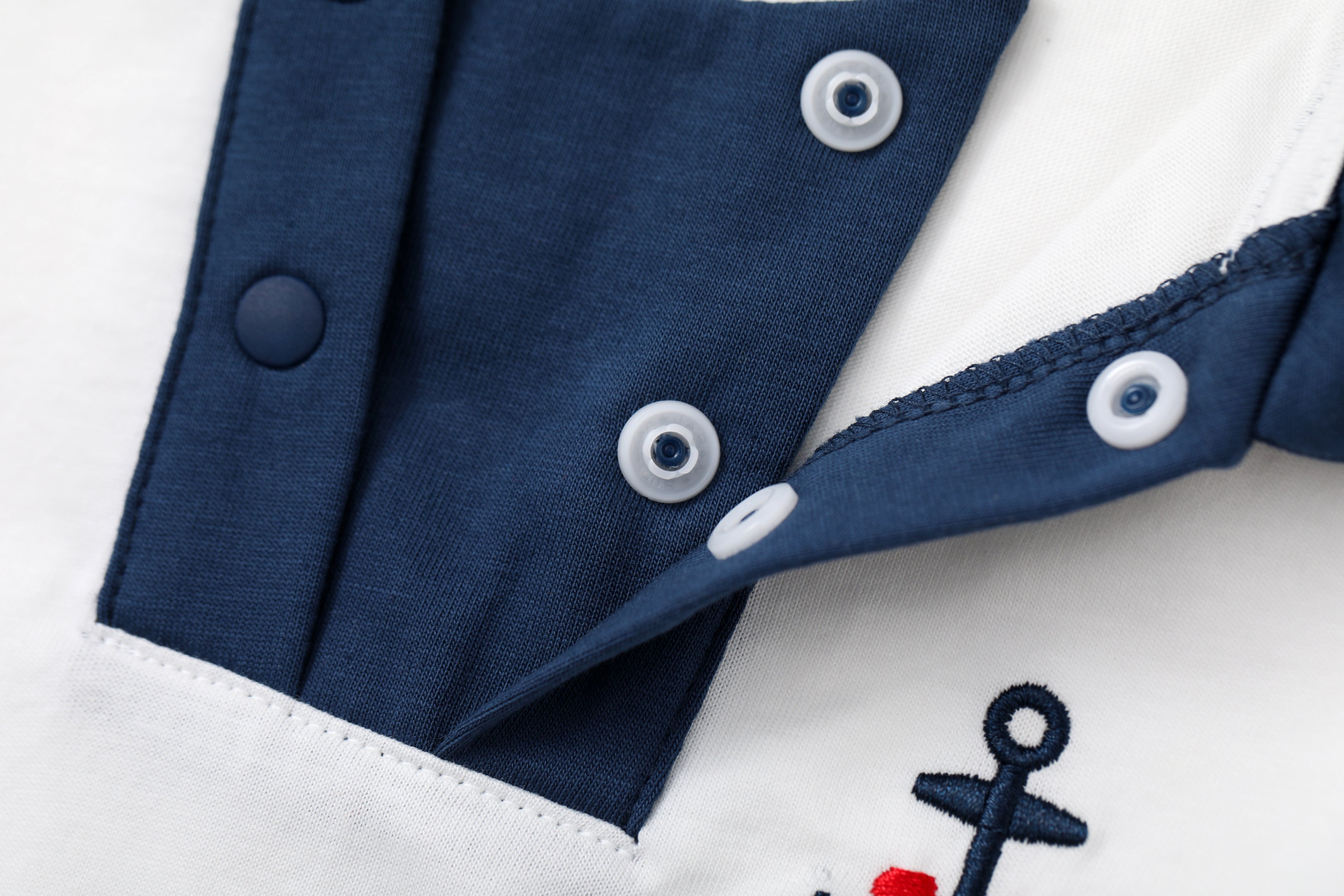 VAUVA Vauva SS24 - Baby Sailor Style T-Shirt & Shorts Set Combination Clothes Set