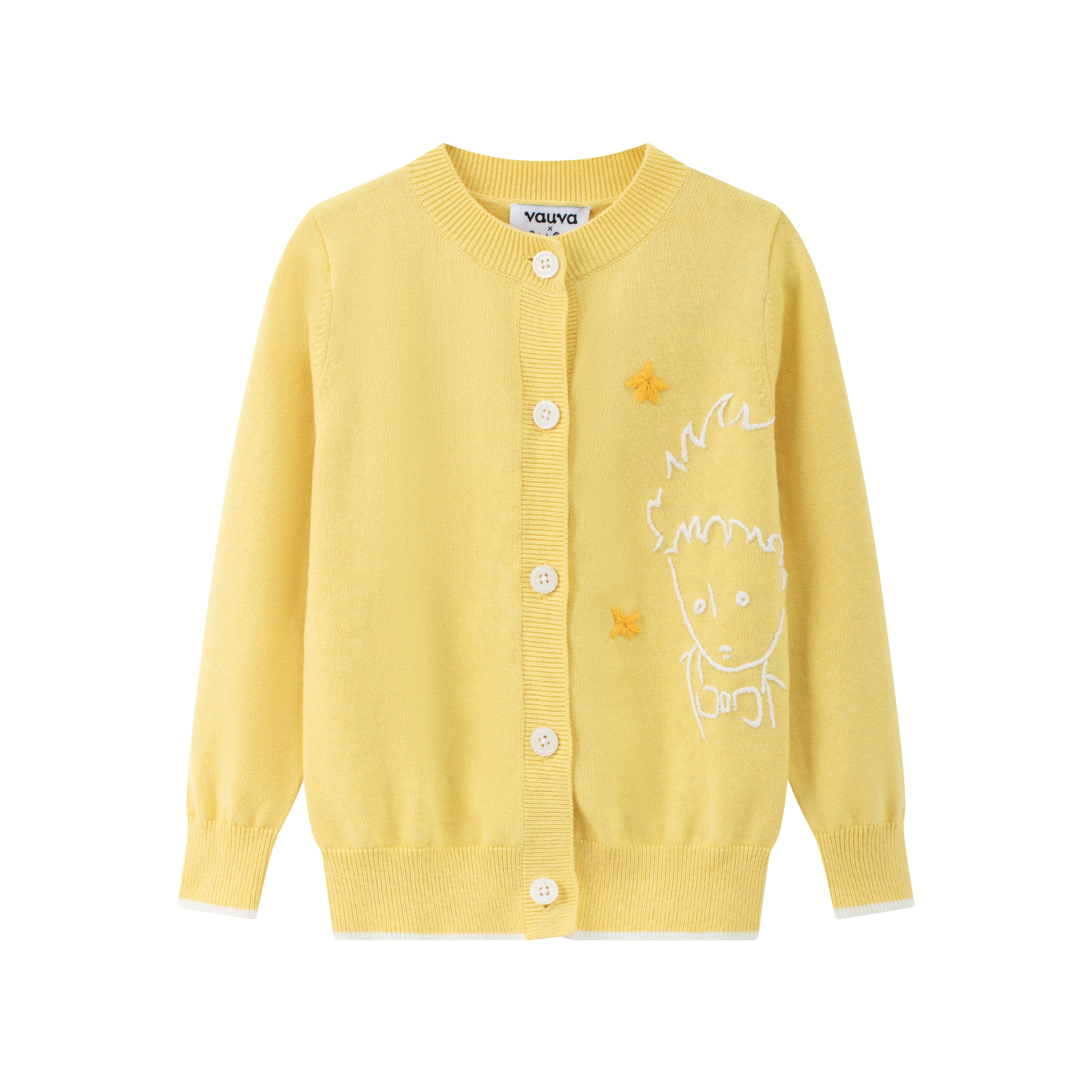 Vauva x Le Petit Prince Vauva x Le Petit Prince - Kids Cashmere Cardigan (Yellow) Coat & Jacket