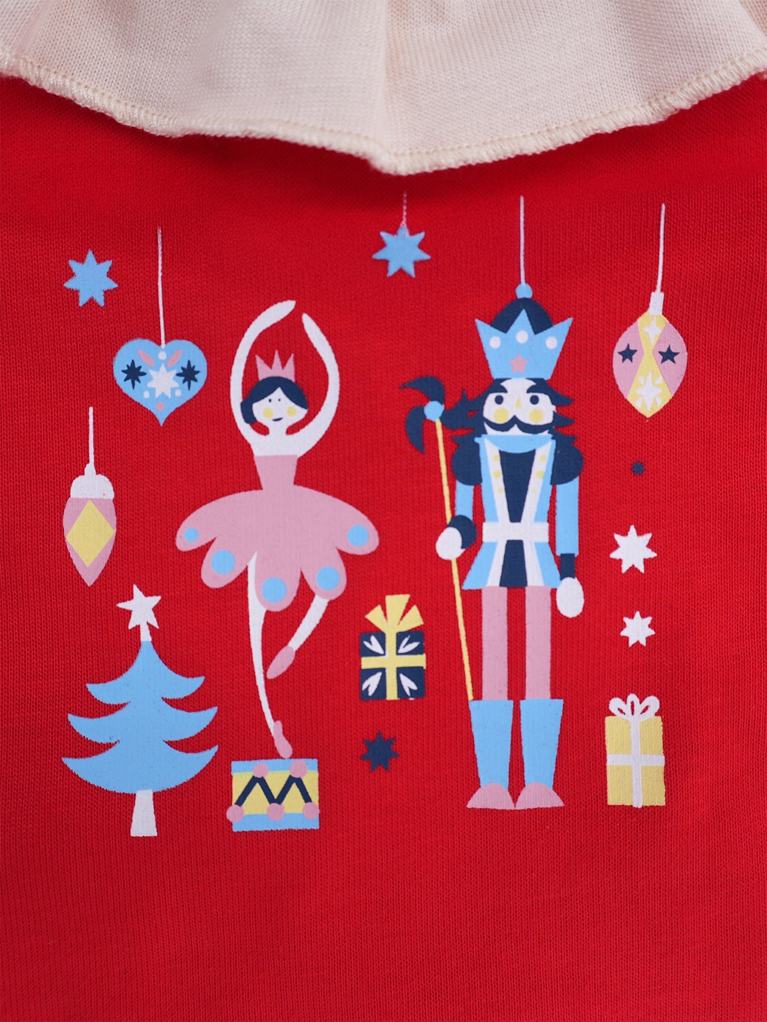 Nutcracker-Print Long Sleeve Bodysuit