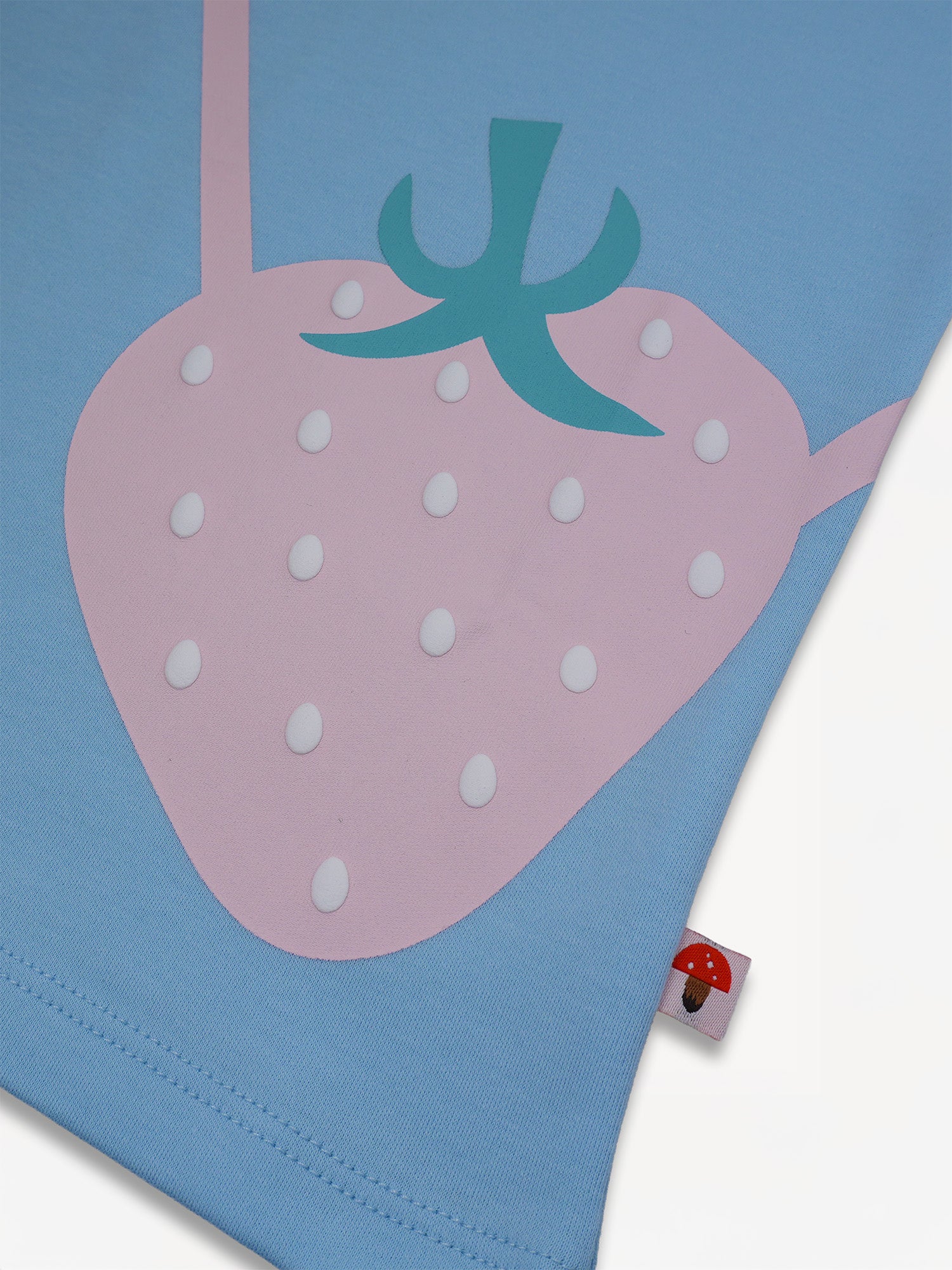 Kid Cap Sleeve Strawberry Applique Tee