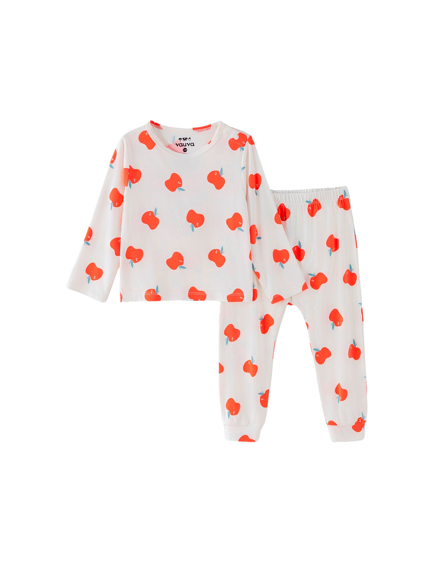 Baby Allover Print Long-Sleeved Top And Bottom Set