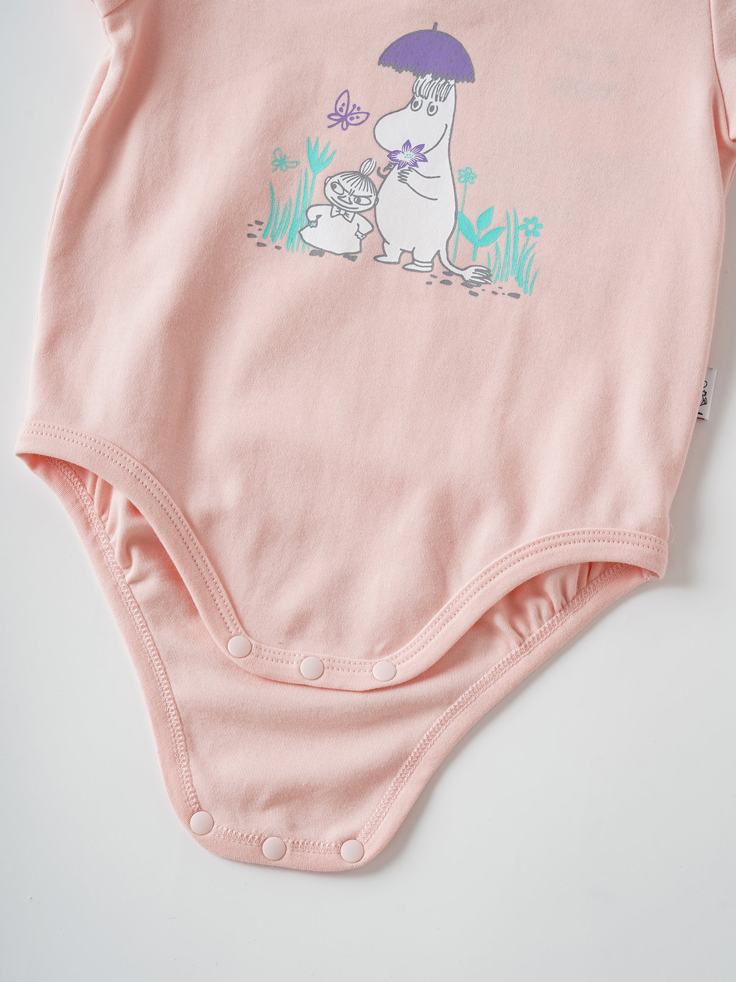 Baby Ruffle Neck Short Sleeve Print Bodysuit