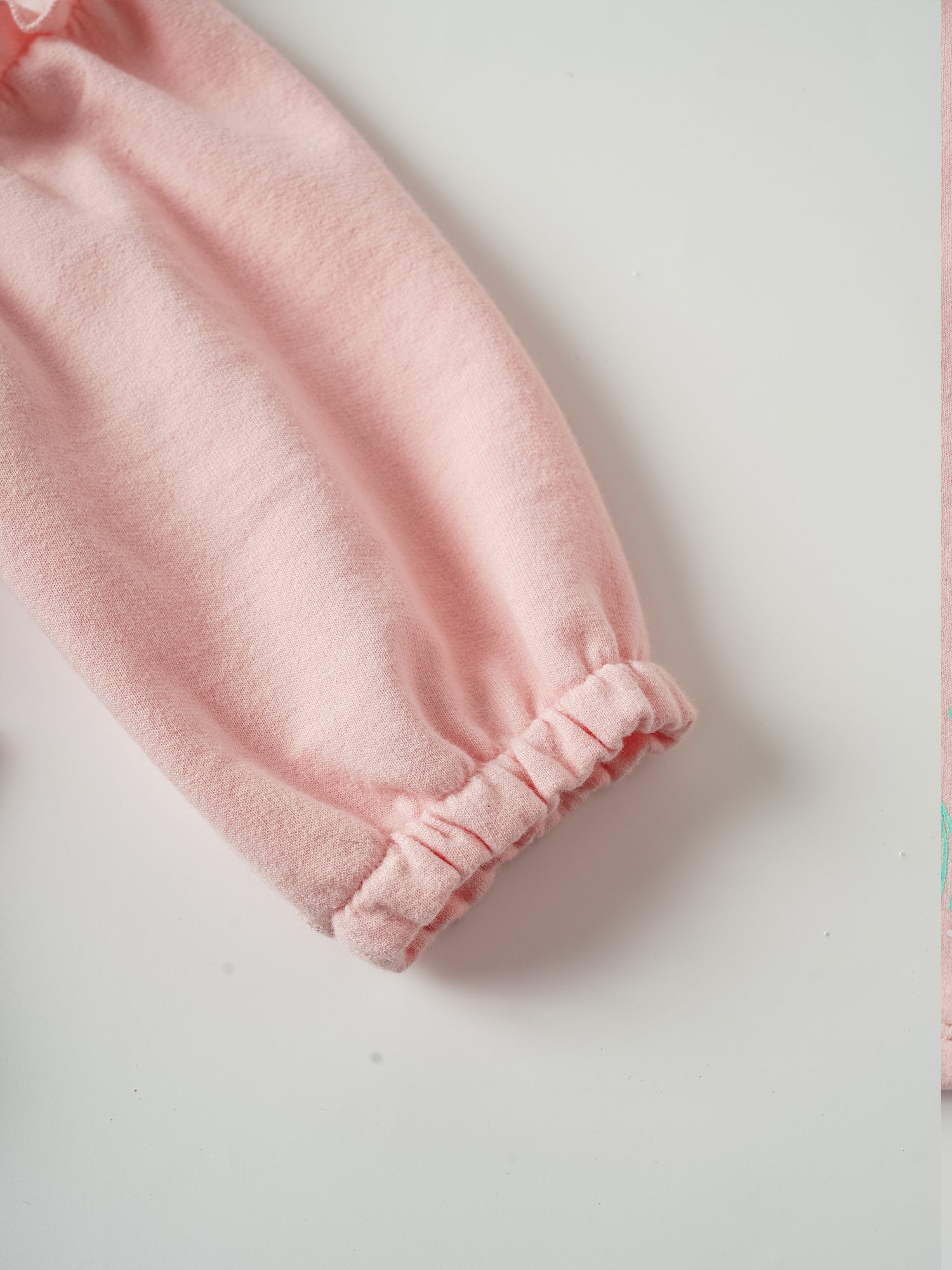 Baby Balloon Sleeve Print Zipped Jacket