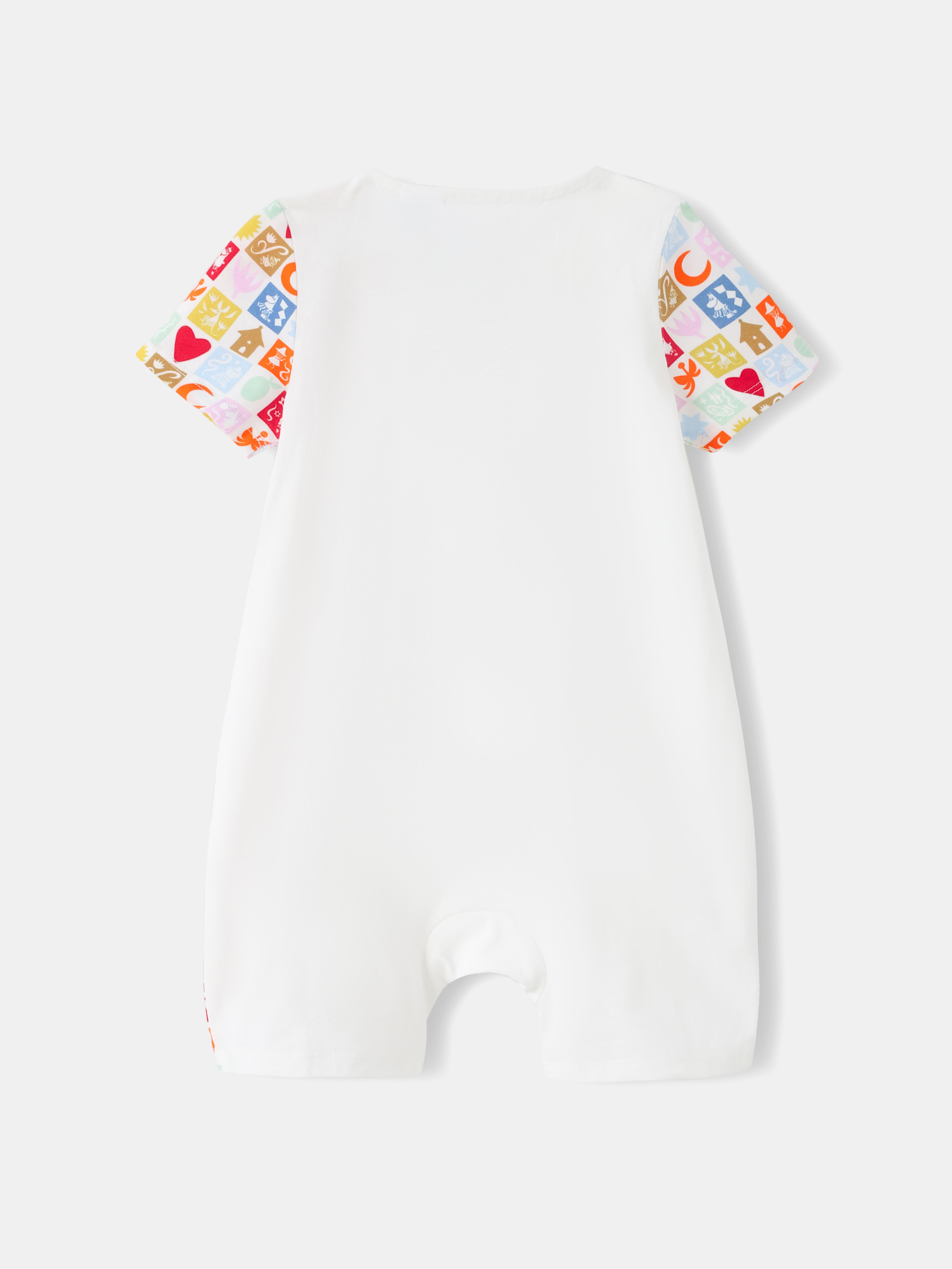 Moomin 80Th Anniversary Baby Babydoll Collar Short Sleeve Print Romper