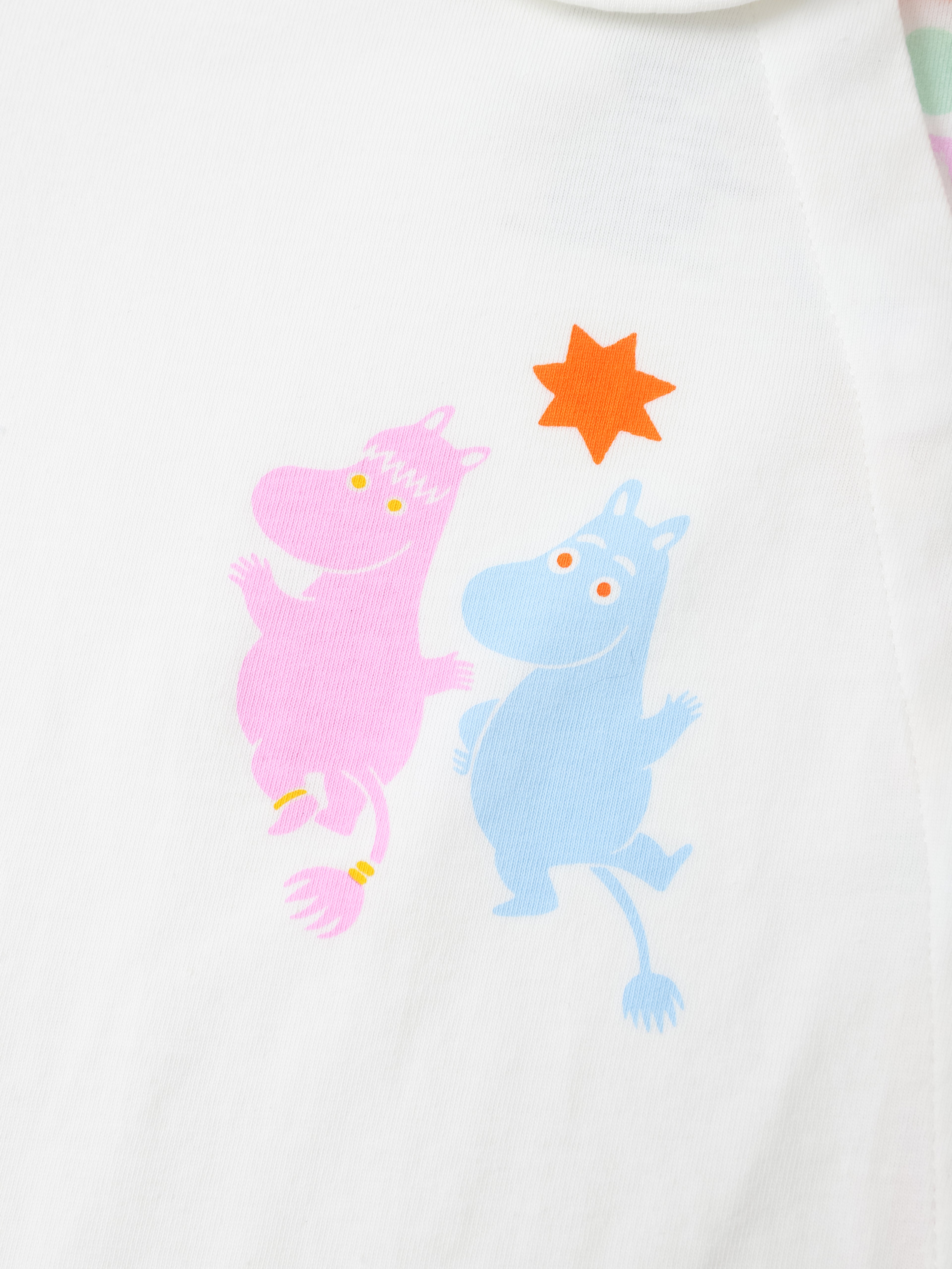 Moomin 80Th Anniversary Baby Babydoll Collar Short Sleeve Print Romper