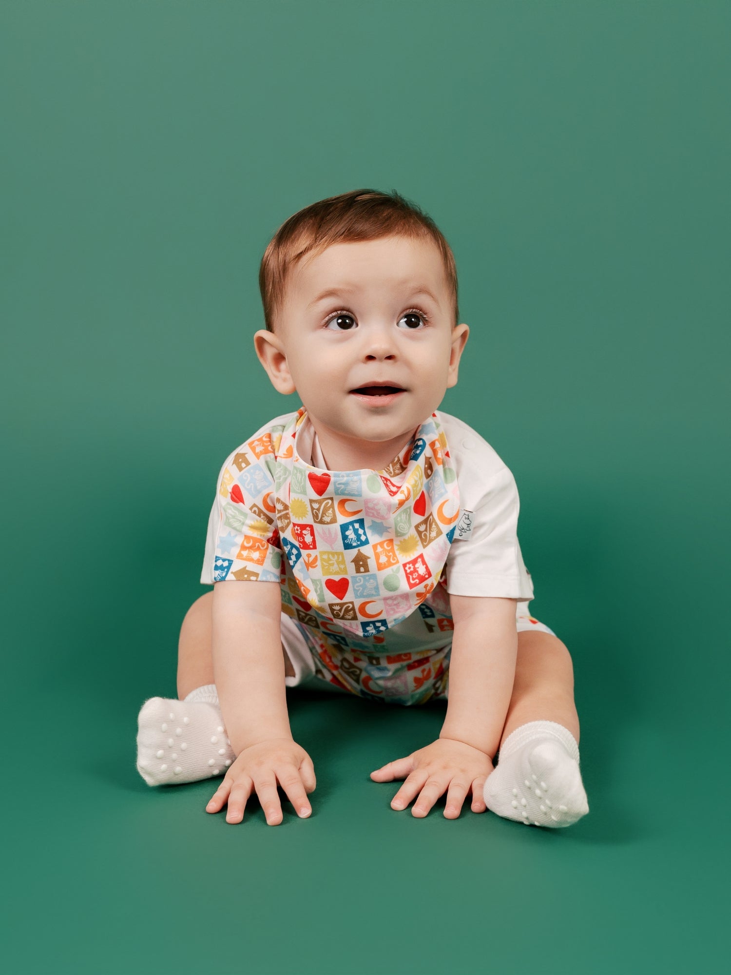 Moomin 80Th Anniversary Baby All-Over Print Bib