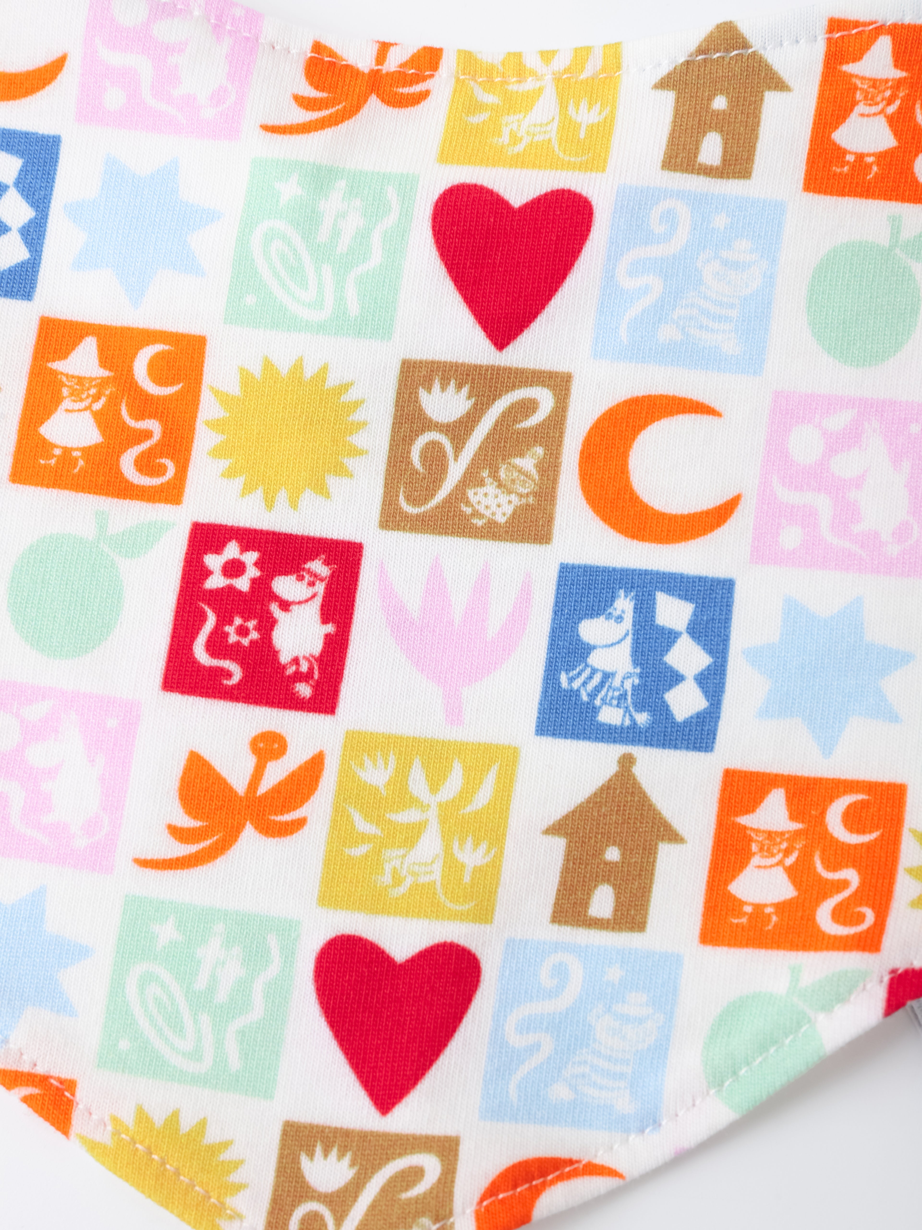 Moomin 80Th Anniversary Baby All-Over Print Bib
