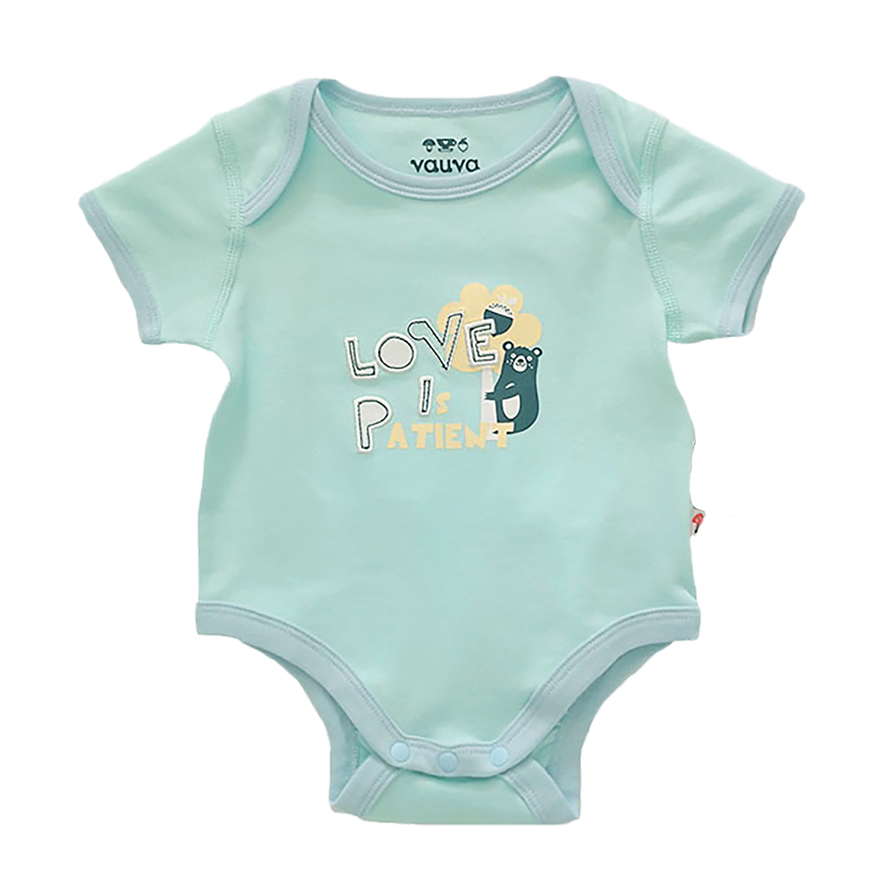 VAUVA Vauva Baby Organic Cotton Romper Set - Bear & Love (1 SET 2 PCS) Fashion