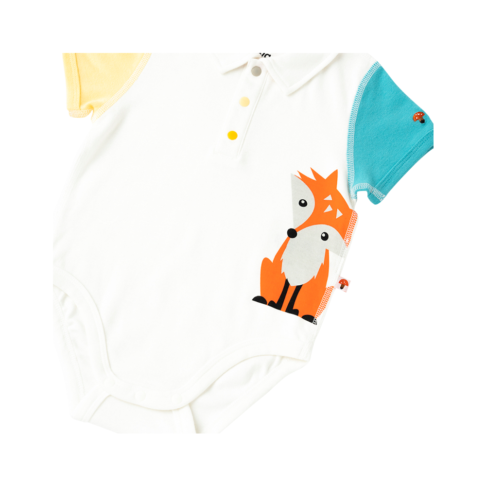 VAUVA Vauva 2022 - Organic Cotton Baby 2-Packs Fox & Bear Bodysuits Bodysuit