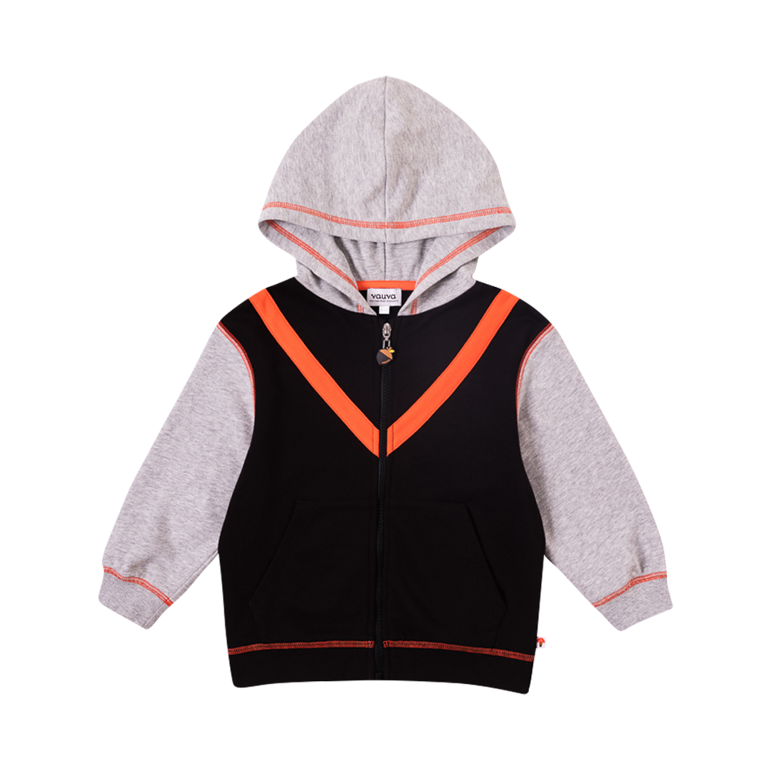VAUVA Vauva Boys Black and Grey Basic Jacket Coat & Jacket