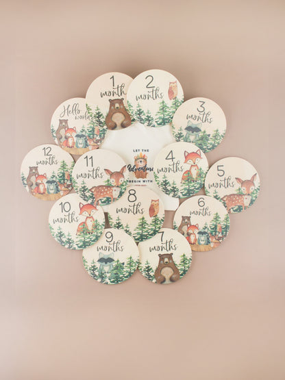 Wooden Baby Milestone Cards