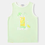 Kid All-Over Lemon Tea Print Tank Top