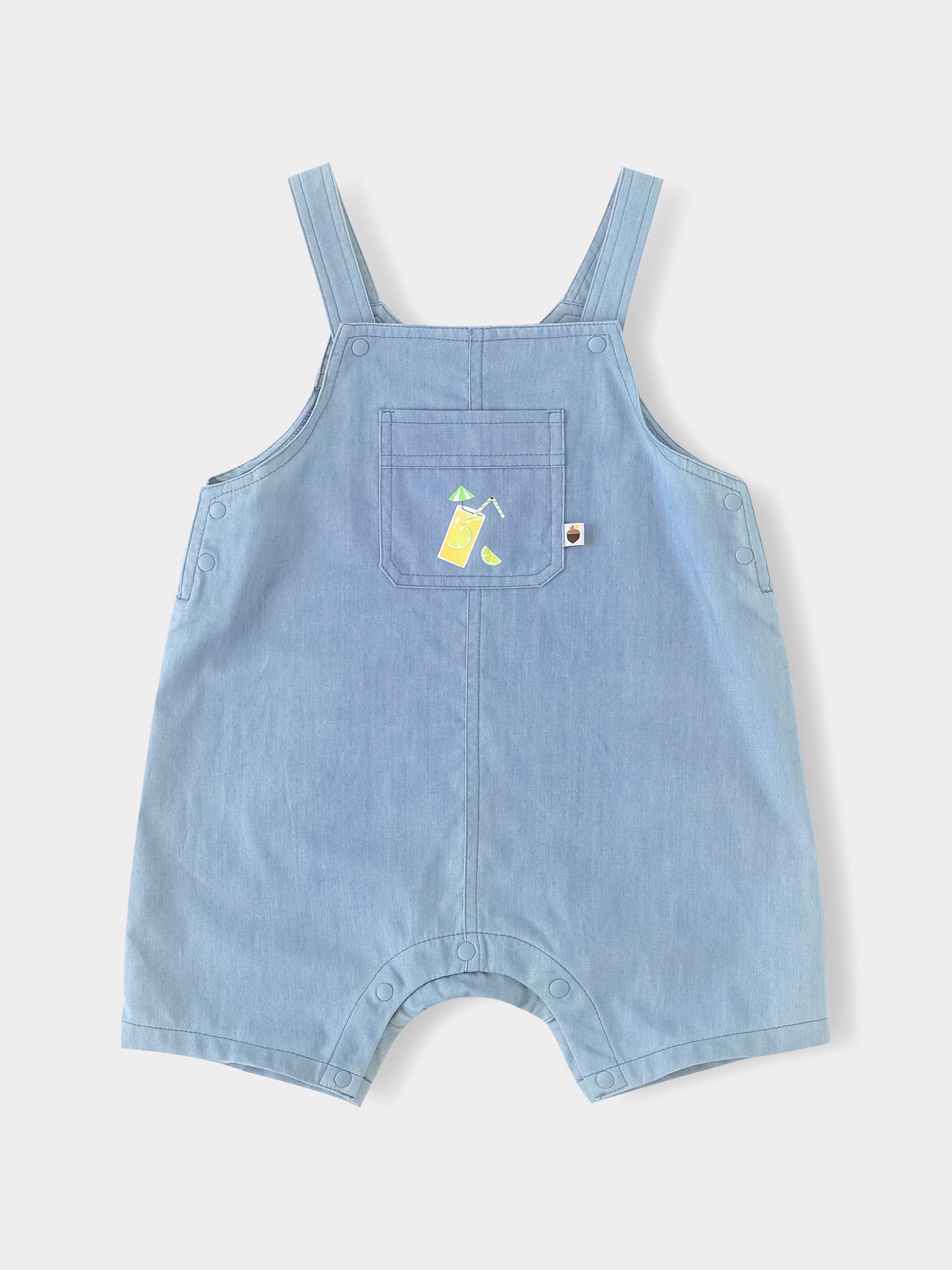 Baby Short Sleeve Tee &amp; Dungaree Shorts Set