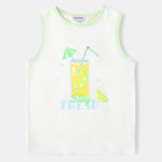 Kid All-Over Lemon Tea Print Tank Top