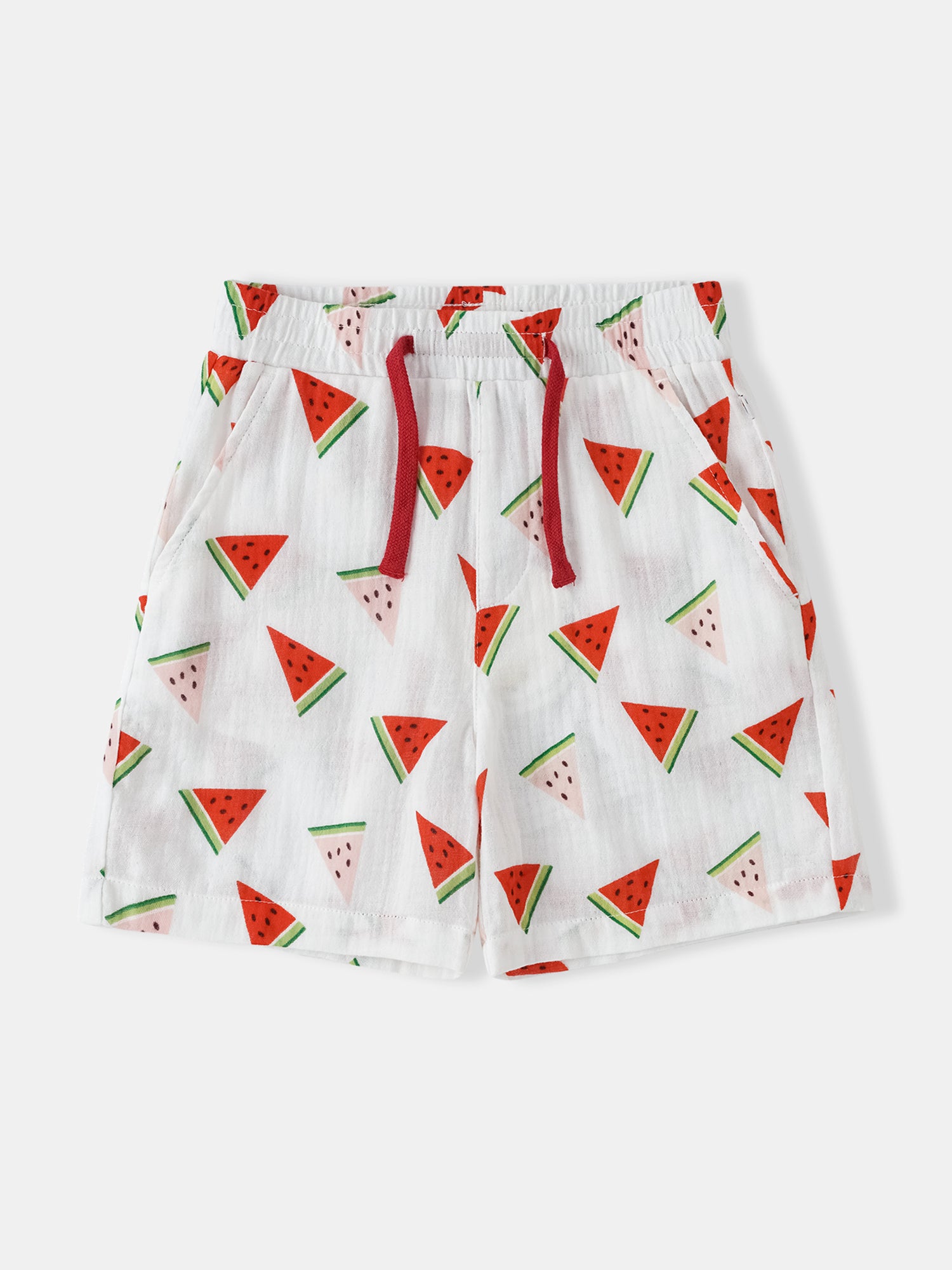 Kid All-Over Watermelon Print Bermuda Shorts