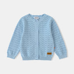 Kid Logo Patch Pointelle Cardigan