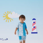 Baby Boy Moominpapa Embroidered Top & Shorts Set