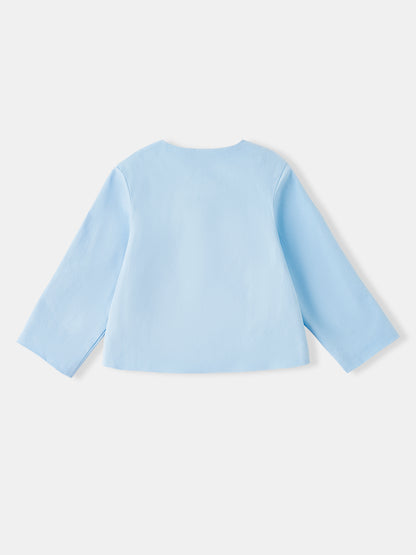 Kid Frills Buttoned Jacket