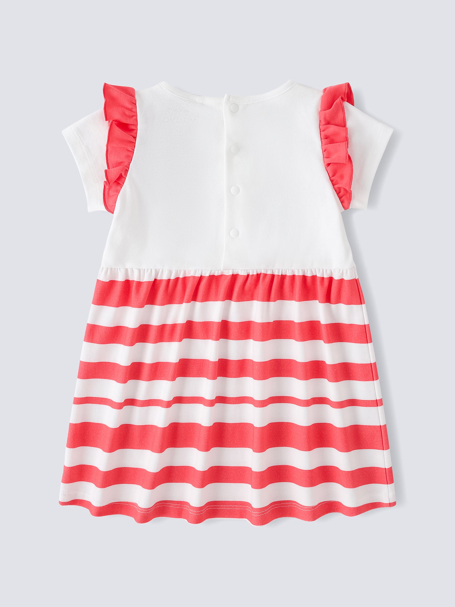 Baby Ruffle Sleeve Berries Print Dress &amp; Knicker Set