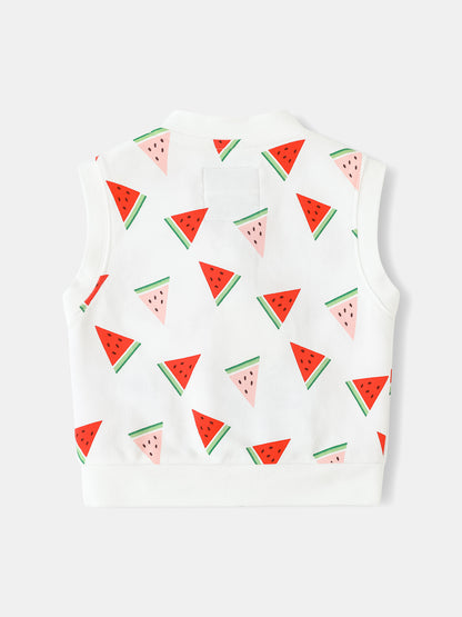 Baby All-Over Watermelon Print Gilet