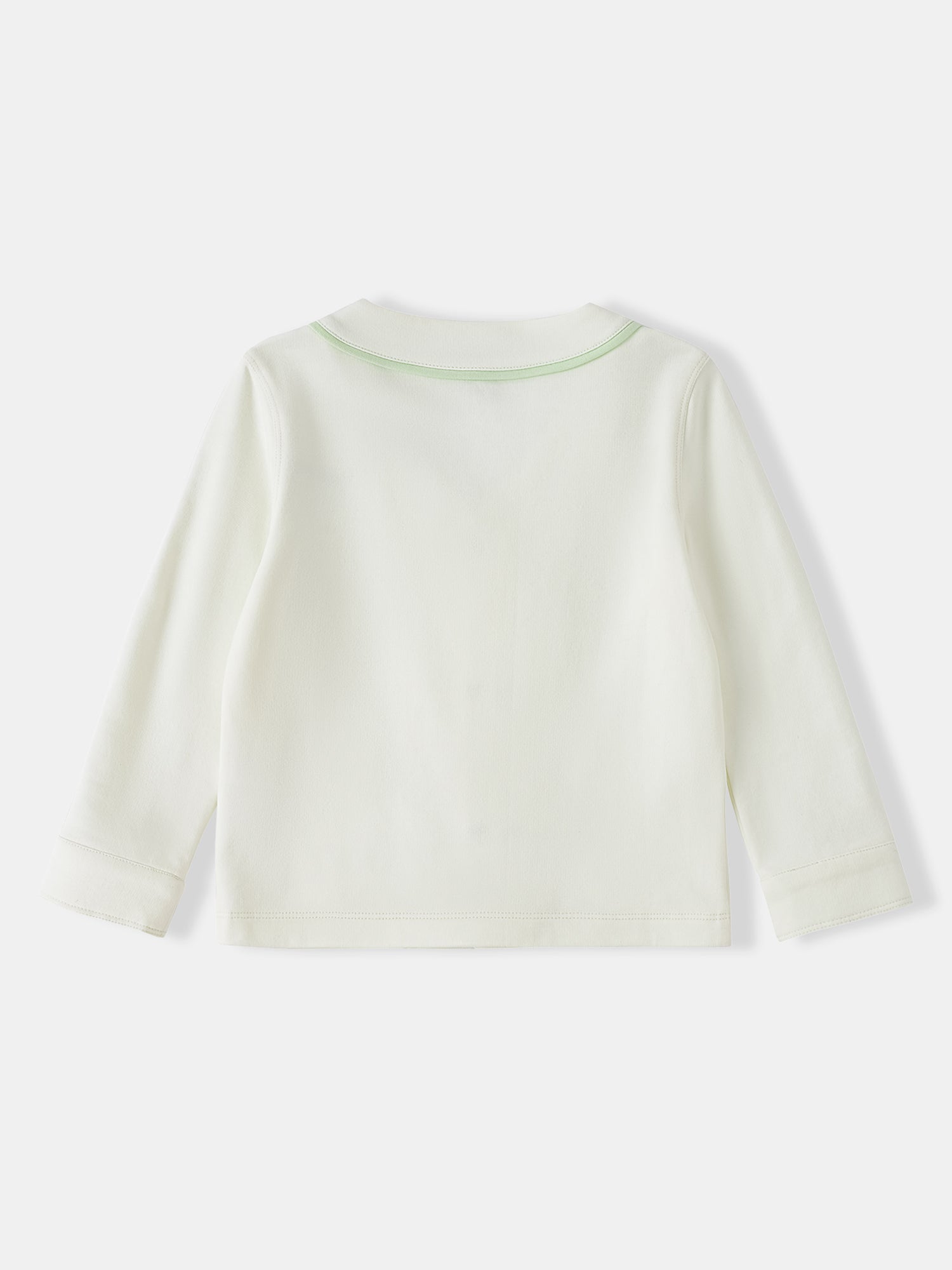 Kid Logo Embroidery Open Chest Jacket