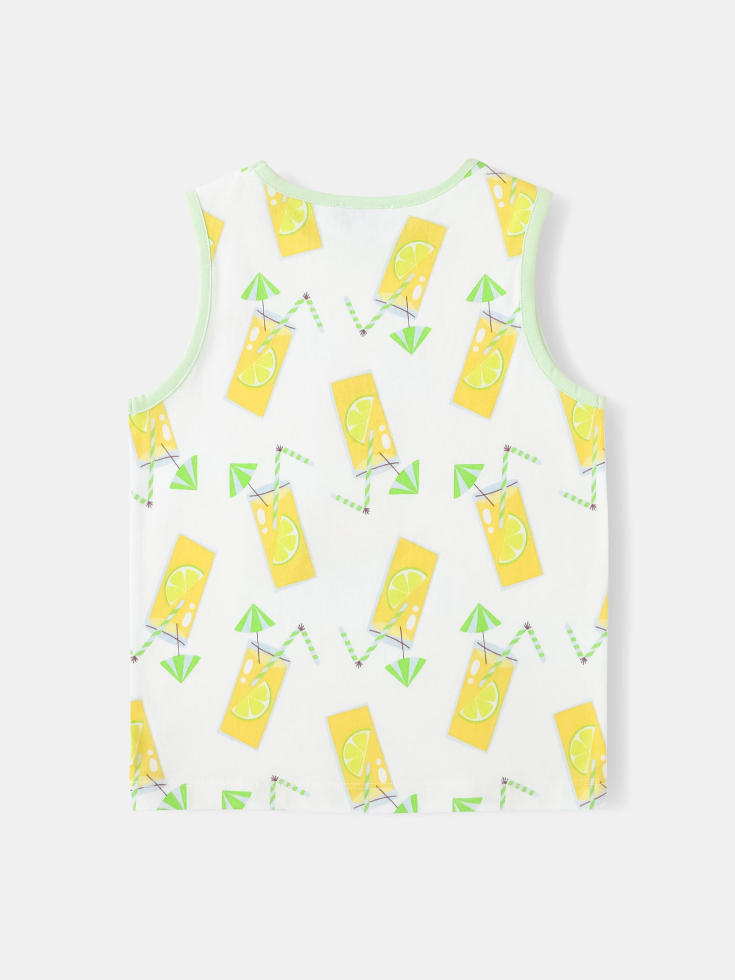Kid All-Over Lemon Tea Print Tank Top