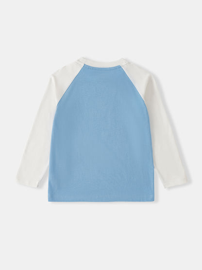 Kid Raglan Sleeve Print Tee