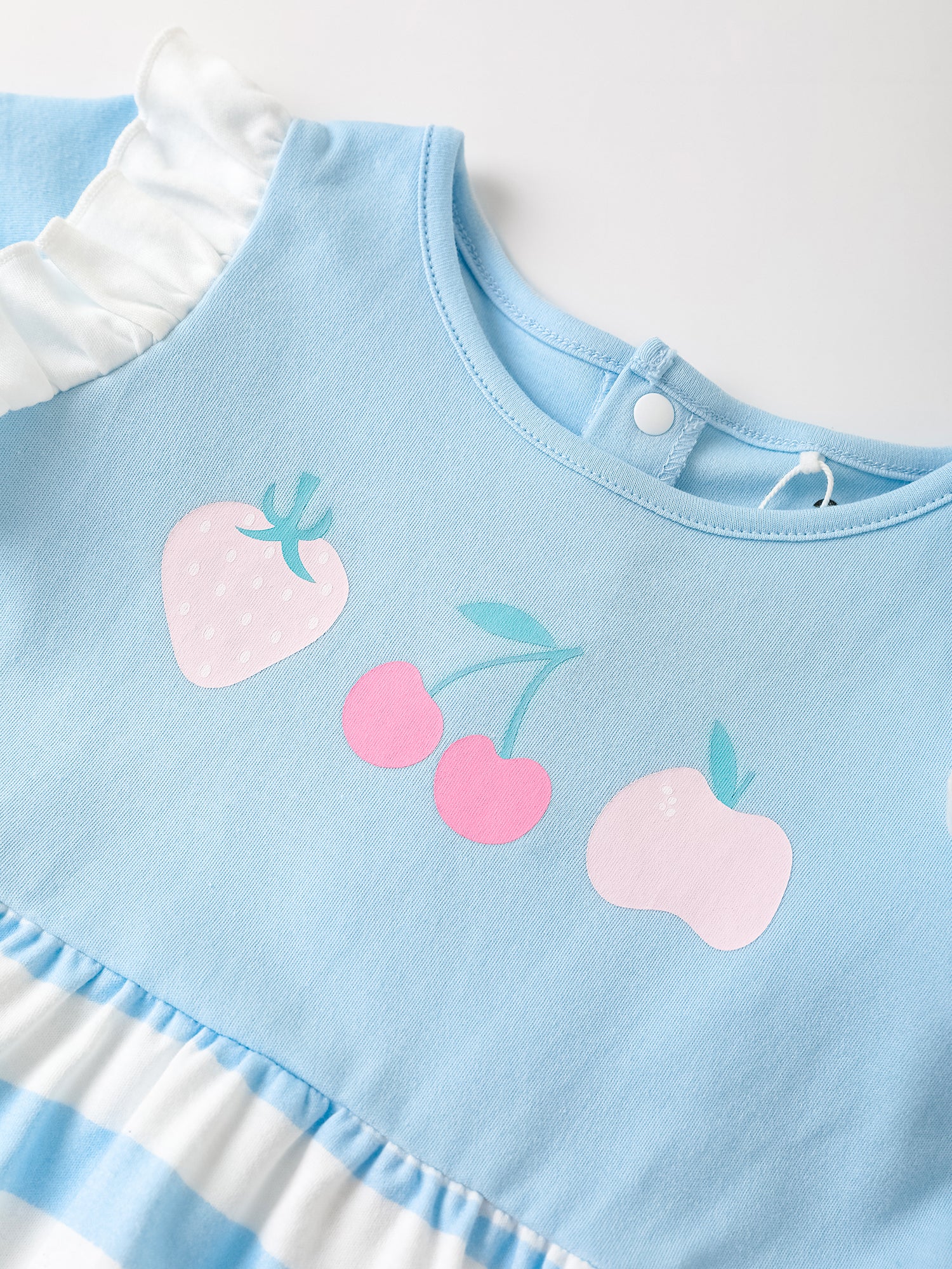 Baby Ruffle Sleeve Berries Print Dress &amp; Knicker Set