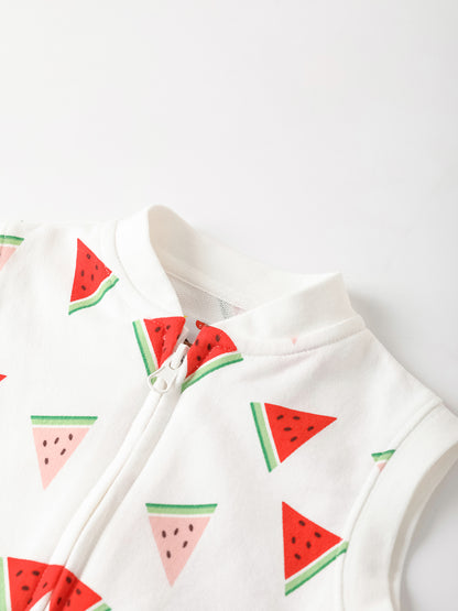 Baby All-Over Watermelon Print Gilet