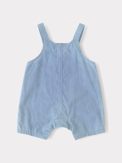 Baby Short Sleeve Tee &amp; Dungaree Shorts Set