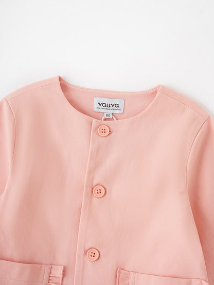 Kid Frills Buttoned Jacket