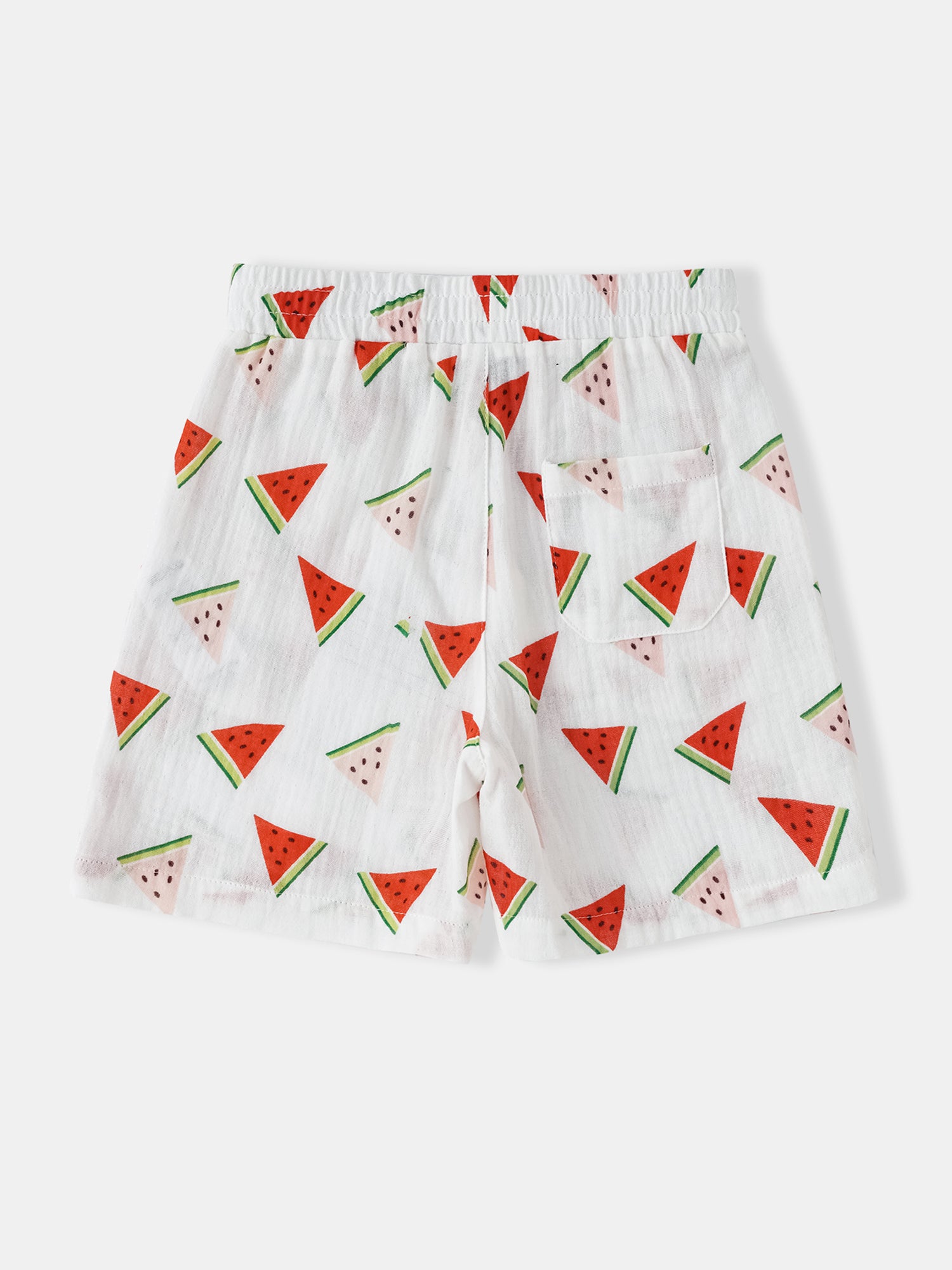 Kid All-Over Watermelon Print Bermuda Shorts