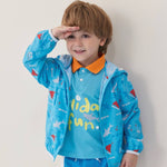 Boys Ocean All Over Printed Windbreaker Uv Protection