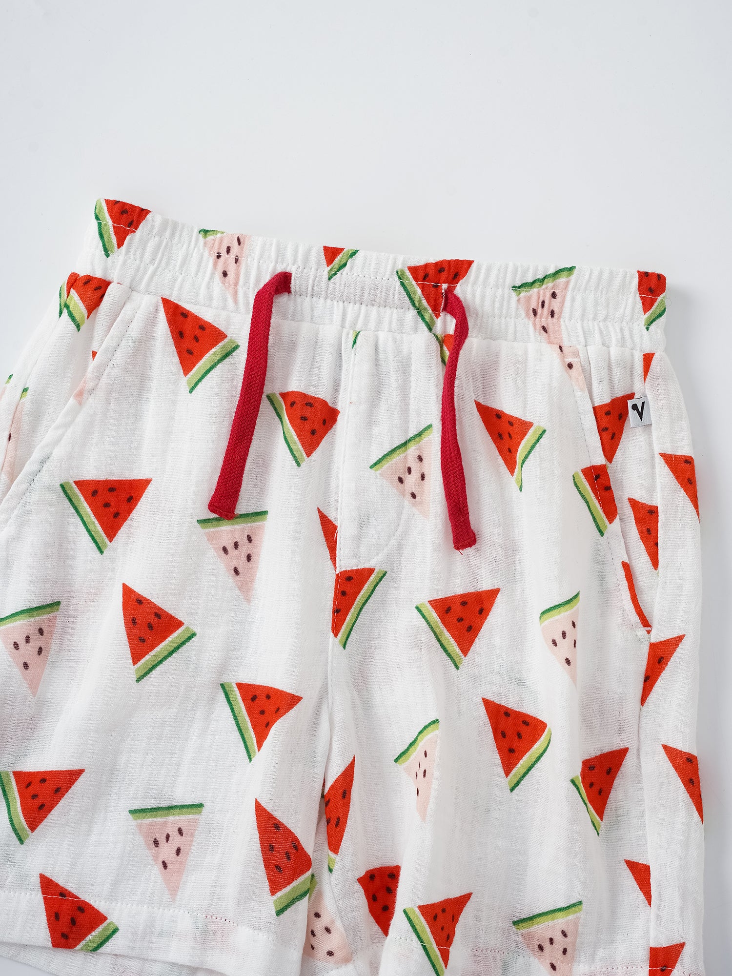 Kid All-Over Watermelon Print Bermuda Shorts