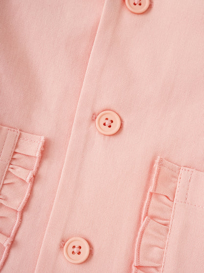 Kid Frills Buttoned Jacket