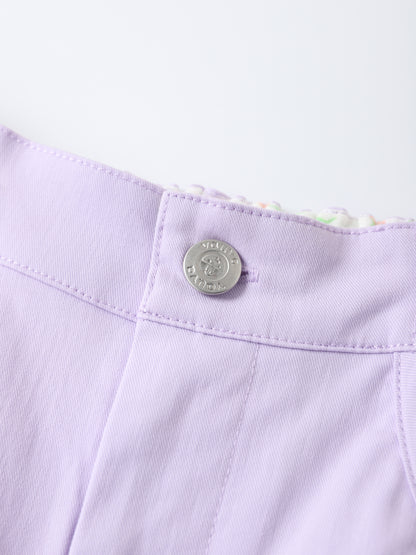 Kid Bunny Embroidery Barrel Pants