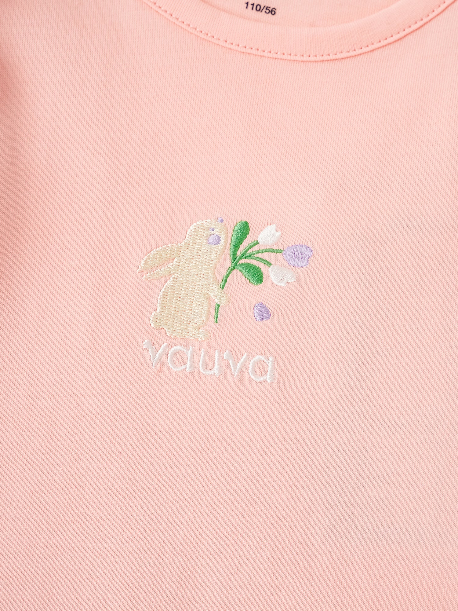 Kid Ruffle Cap Sleeve Bunny Print Dress