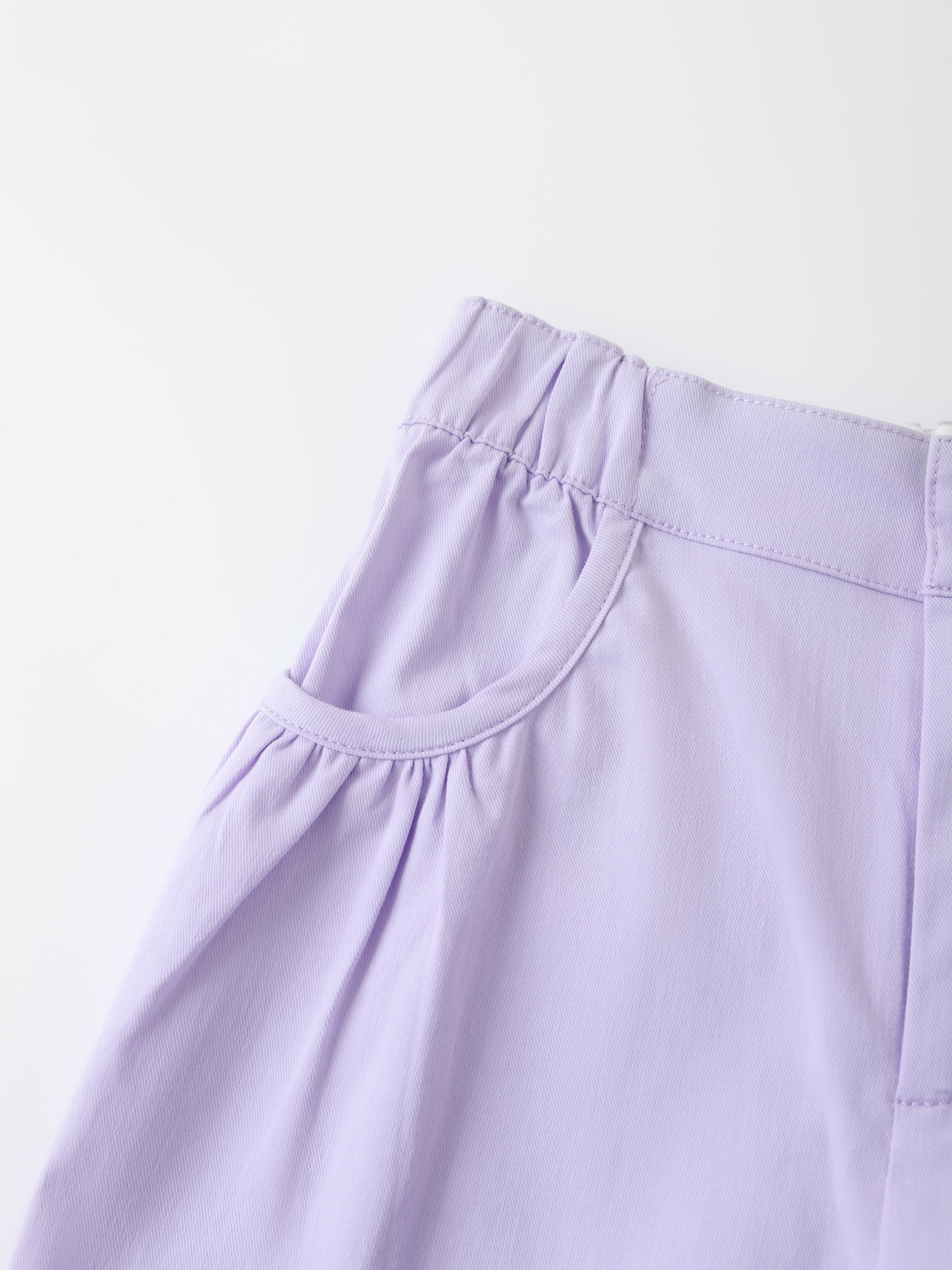 Kid Bunny Embroidery Barrel Pants