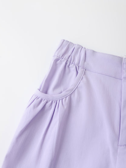 Kid Bunny Embroidery Barrel Pants