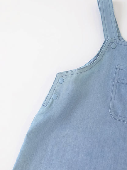 Baby Short Sleeve Tee &amp; Dungaree Shorts Set