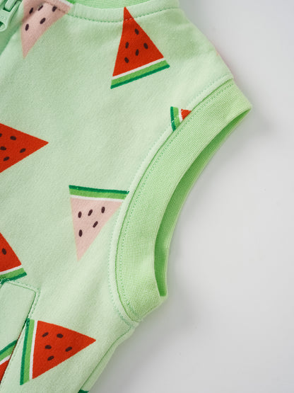 Baby All-Over Watermelon Print Gilet