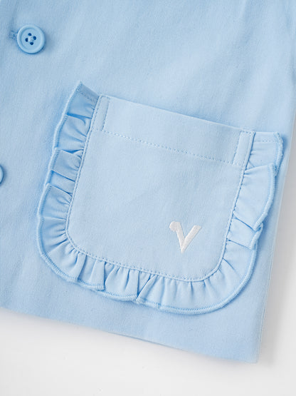 Kid Frills Buttoned Jacket