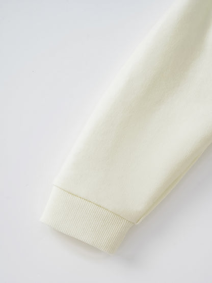 Kid Long Sleeve Strawberry Applique Sweatdress