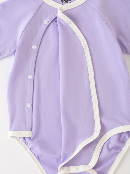 Baby Short Sleeve Bunny Print Bodysuit