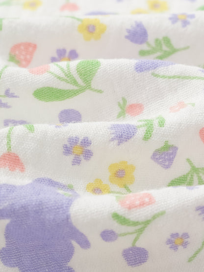 Kid All-Over Bunny Print Frills Top