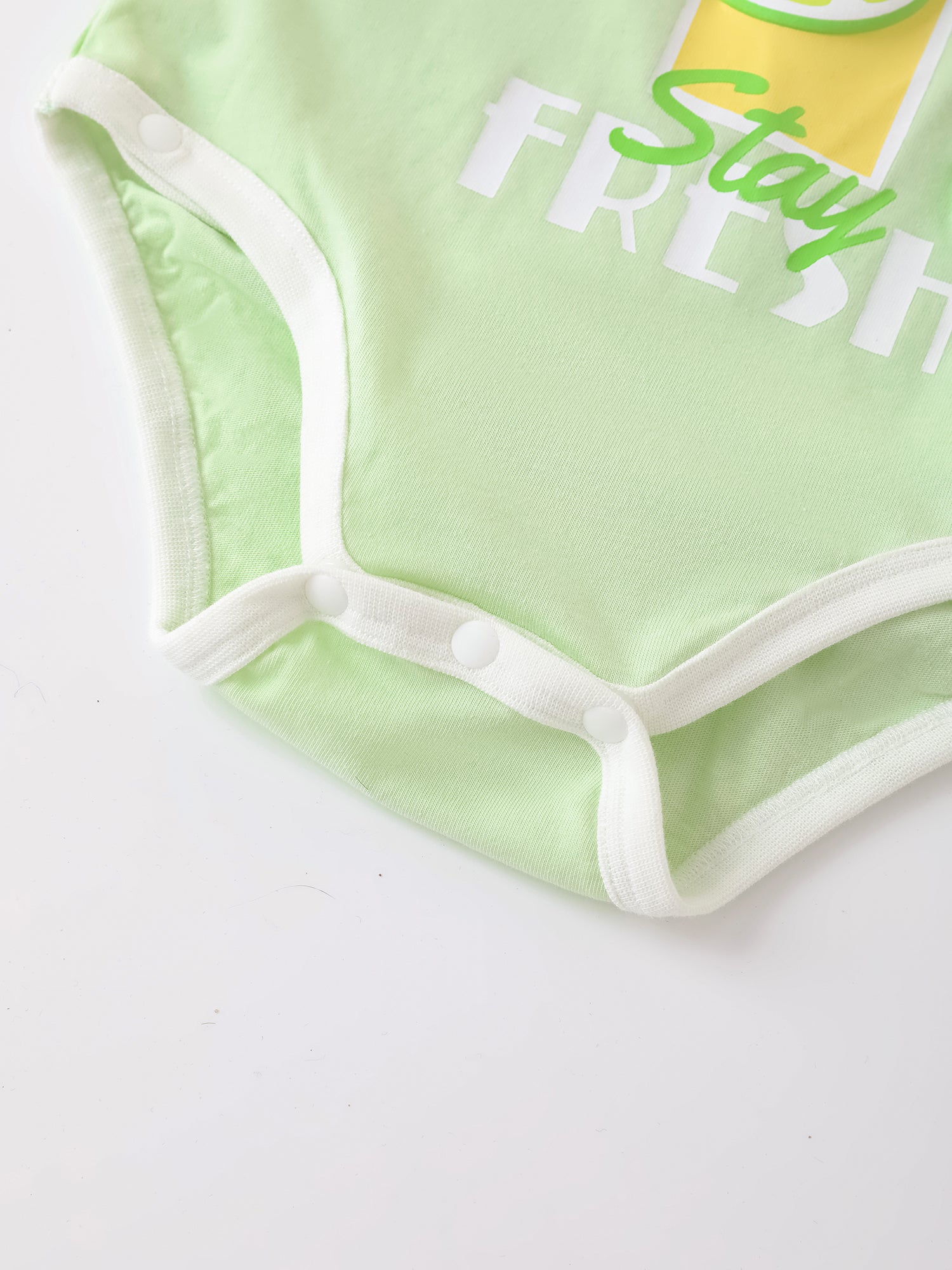 Baby Short Sleeve Lemon Tea Print Bodysuit
