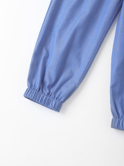 Kid Lemon Tea Print Barrel Pants