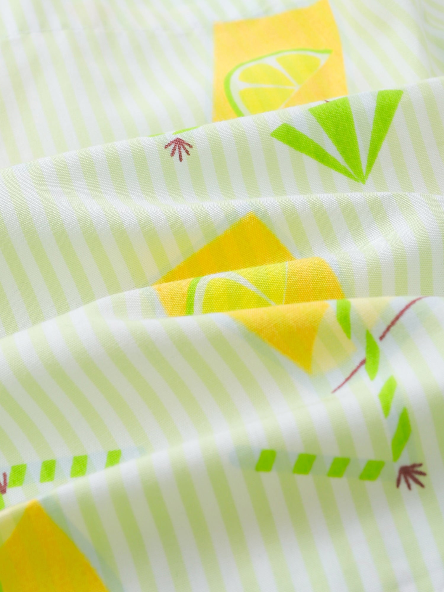 Kid All-Over Lemon Tea Print Shorts